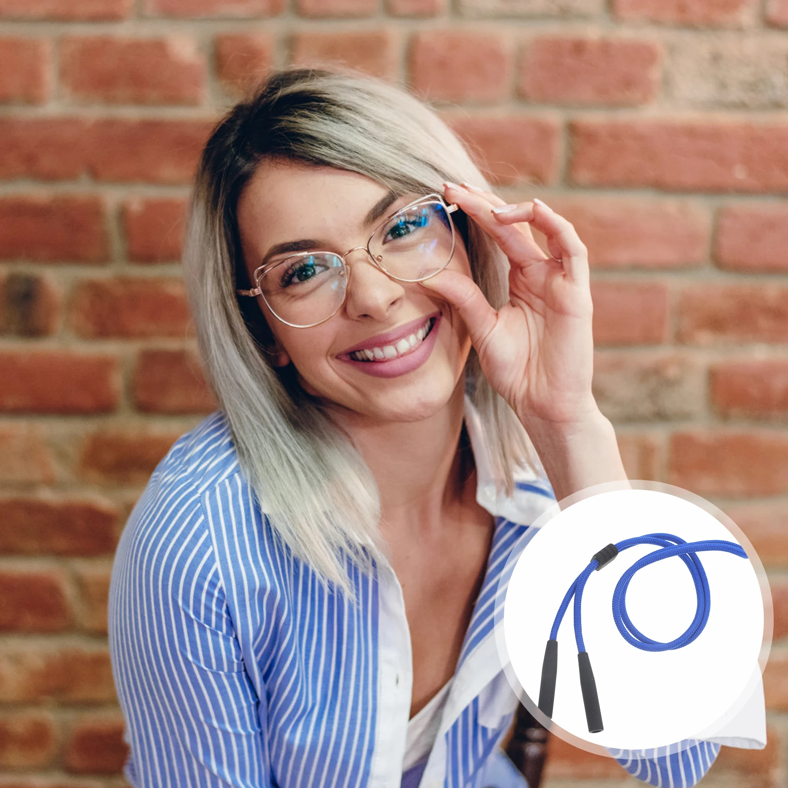 

Anti-Lost Glasses Holder Lanyard Eyeglasses Chain Nylon Sports Strap Wear-Resistant Flexible Sunglasses Retainer Holder For