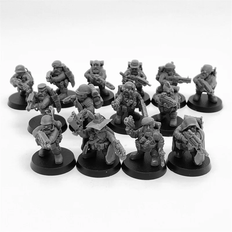 Dwarves Kill Team Resin Model Kit 28mm Scale Resin Doll Tabletop Gaming Unpainted Soldier Figures Miniature Collection