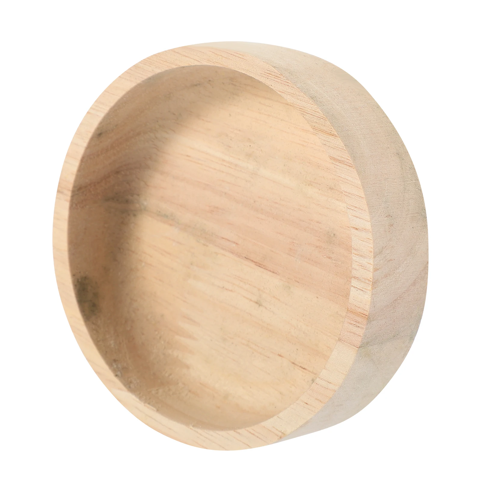 

Small Hamster Food Dishes Solid Wood Pot Pet Rabbit Animal Feeders for Hamsters
