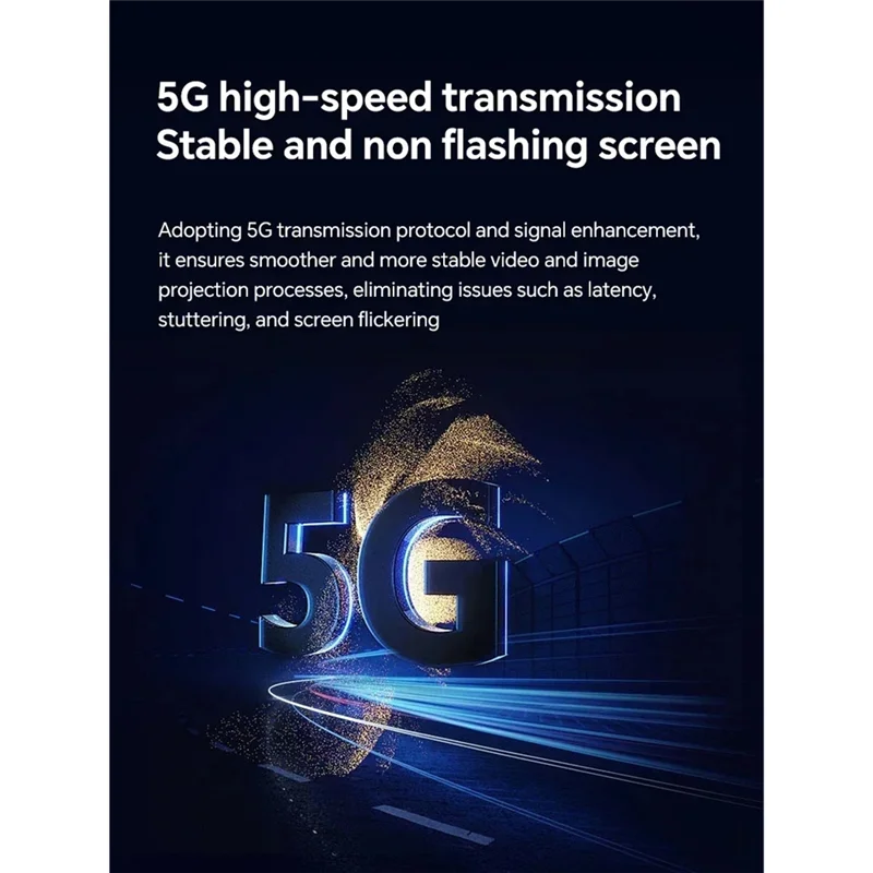 

A73E-For TV Monitor Projector PC Compatible 5G Wireless Video Transmitter And Receiver Extender Kit Dongle Adapter