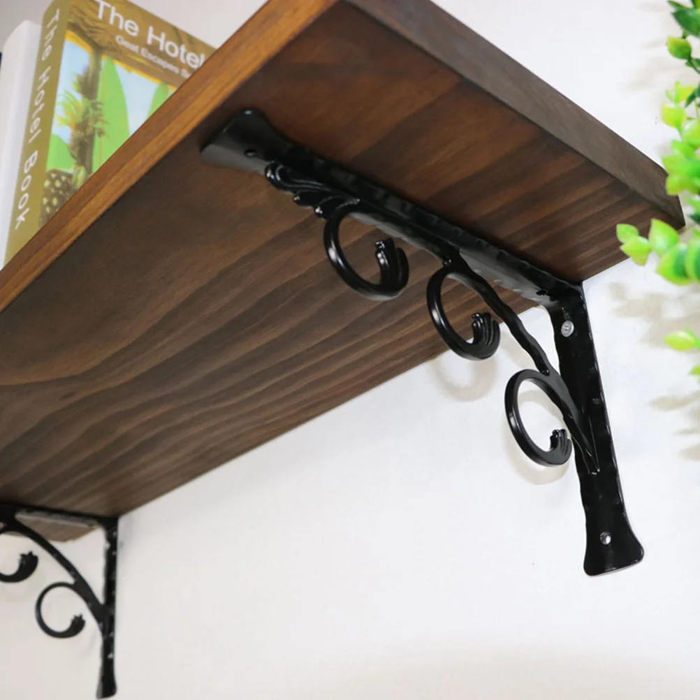 

Heavy Duty Shelf Brackets Metal Wall Mount Support For Floating Shelves Decorative Storage Holder Angle Bracket Aluminum