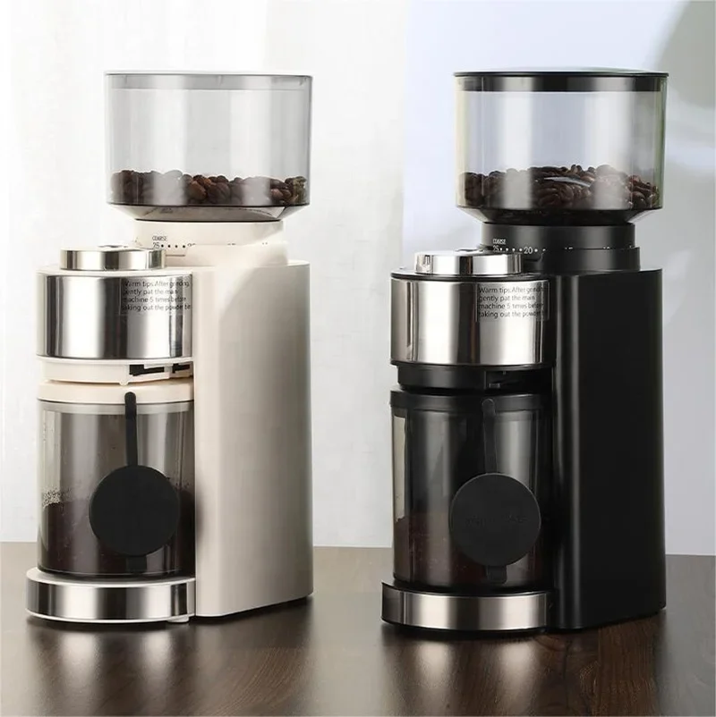 

25 Level Adjustable Professional Durable 420 Stainless Steel Burrs Espresso Electric Coffee Mill Bean Grinder