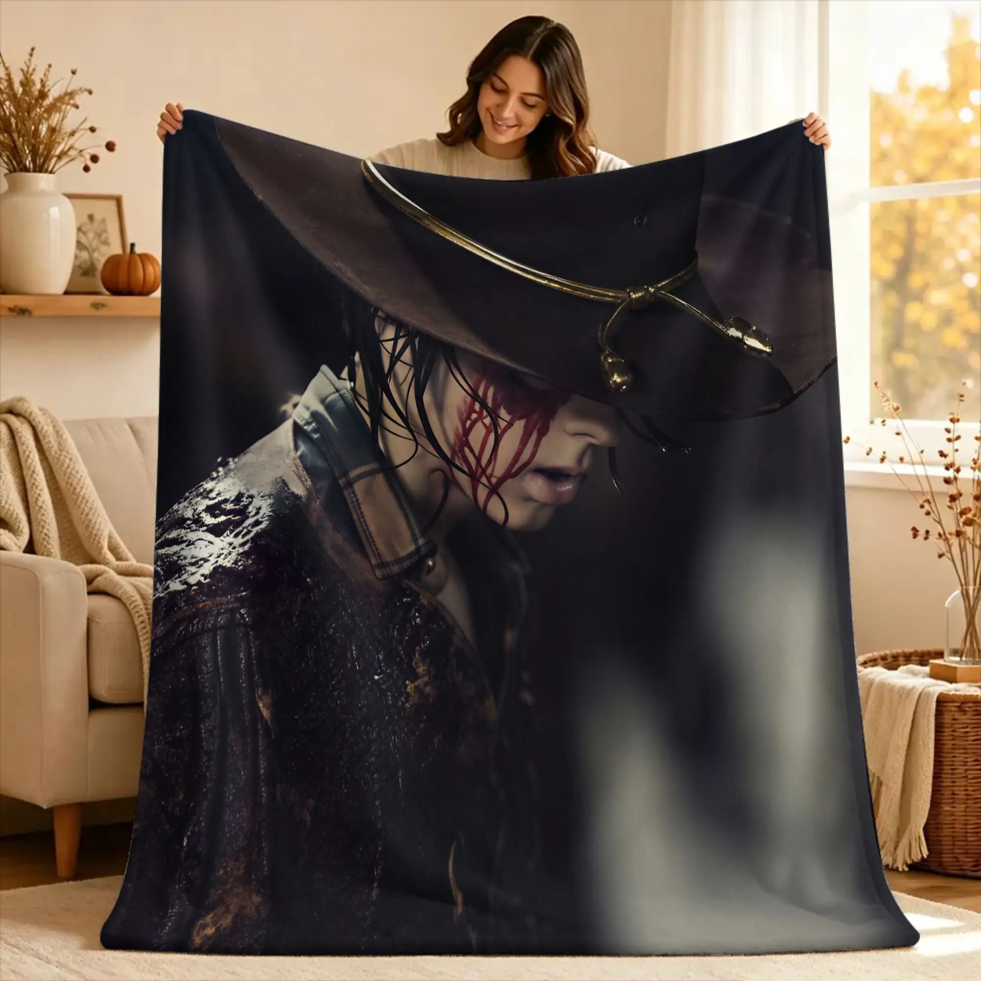 The Walking Dead Carl Grimes Blankets Quality Warm Soft  Throw Blanket Winter Travel Office Home Decor Print Bedspread