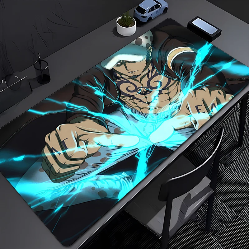 Gaming Extended Mouse Pad one piece Law Anime Desk Mats Non-Slip PC Gamer Accessories Large Rubber Mousepads Laptop Keyboard Mat - view 5