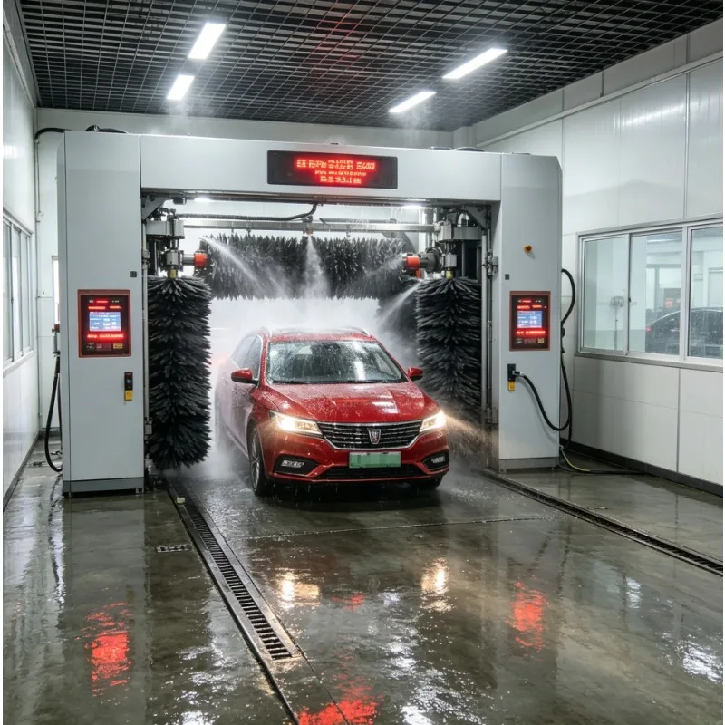 Commercial Automatic Car Wash Machine 360 Rotation High Pressure Foam Rinse Stainless Steel FrameFactory Price Installation Guid