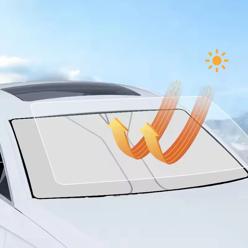 Car Windshield Sunshades Cover for Porsche Cayenne Macan 718 911 Panamera Taycan Boxster Cayman Sun Protection Car Accessories