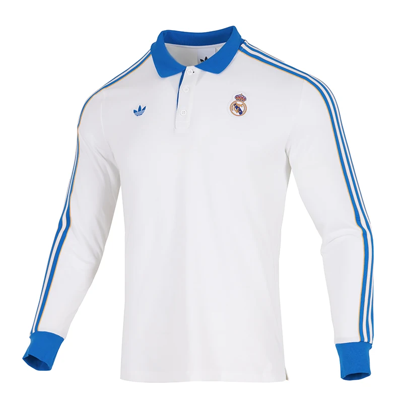 

Adidas Men's Polo Shirt Long-Sleeved T-Shirt Sportswear Casual Comfortable Breathable Fashionable Lapel Top Jn3065