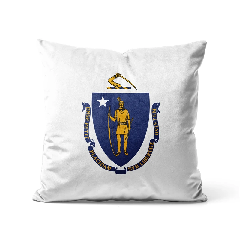 Gaslight Gatekeep Girlboss Massachusetts Throw Pillow Covers Cushion Cases Pillowcases for Sofa 45cm x 45cm