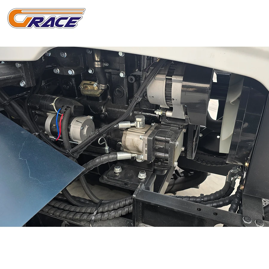 جرار زاحف جديد متعدد الوظائف 50hp 80hp 120HP محرك ديزل عالي الهيكل اختياري تشغيل منحدر الكابينة