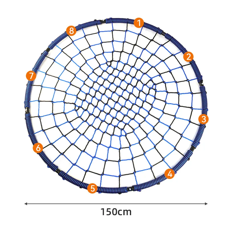 

Mesh rope swing bird's nest round outdoor hammock courtyard thickened load-bearing swing bed