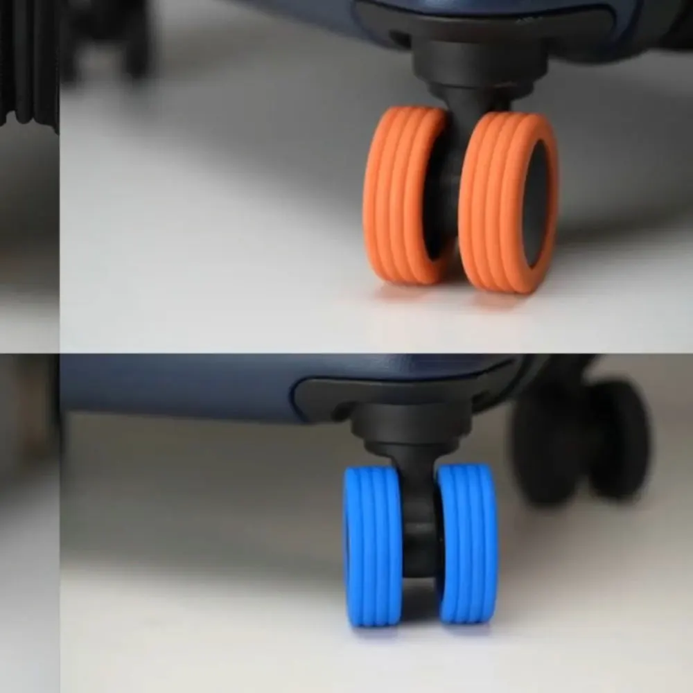 

Silent Caster Wheel Covers for Trolley Cases, Reduce Wheel Noise, Shock-Absorbing Protective Covers for Suitcase Wheels