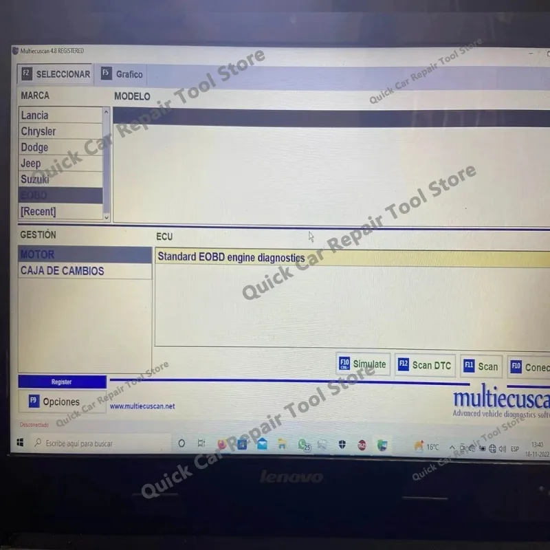 Hot Multiecuscan V4.8 For European models obd2 scanner Car Maintenance Software+ ELM327+Flat adapter Registered Unlimited Keygen