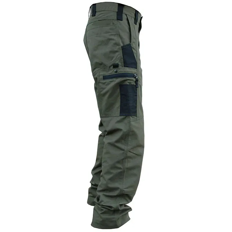 Wear Resistant Work Pant Man Multi-pocket Straight Cargo Trousers Outdoor Jogging Tactical Pants Spring Autumn Casual Trousers