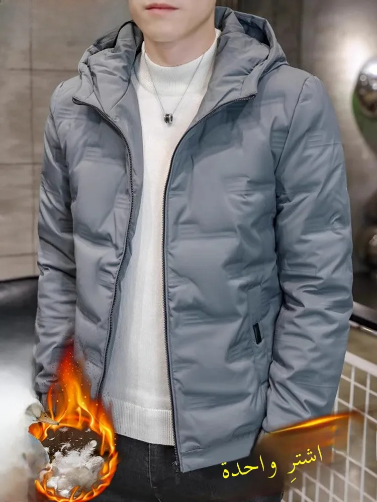 

Мужская зимняя пуховая куртка WASSUP: легкая, теплая, повседневная, на флисовой подкладке, из полиэфирного волокна, экологичная, для поездок на работу