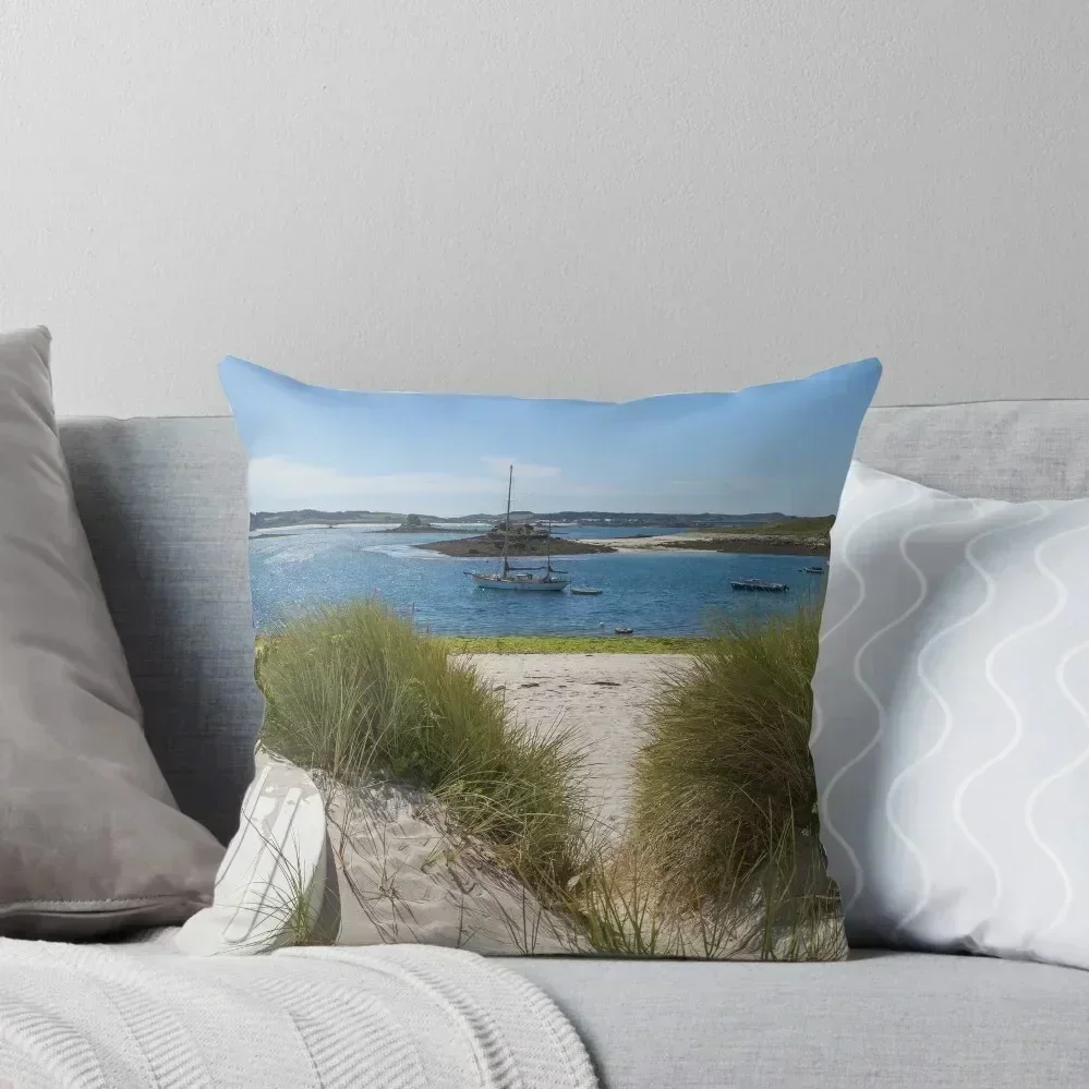 

St Martin's, Isles of Scilly Throw Pillow Embroidered Cushion Cover christmas supplies Cushion Cover For Sofa pillow