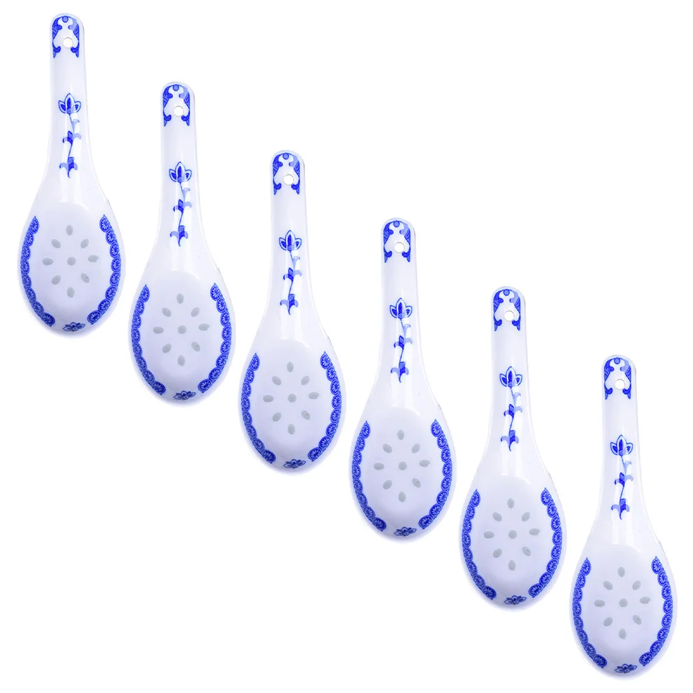 

6 Pcs Spoons Small Handmade Serving Cucharas Soperas Dessert Soup Ceramic Sugar