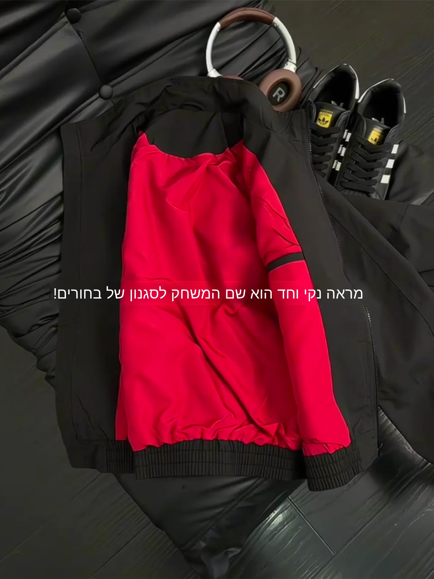 Red American Style Bomber Jacket Men's Short Spring Autumn Flight Coat Three-Proof Stand Collar Windbreaker Outerwear