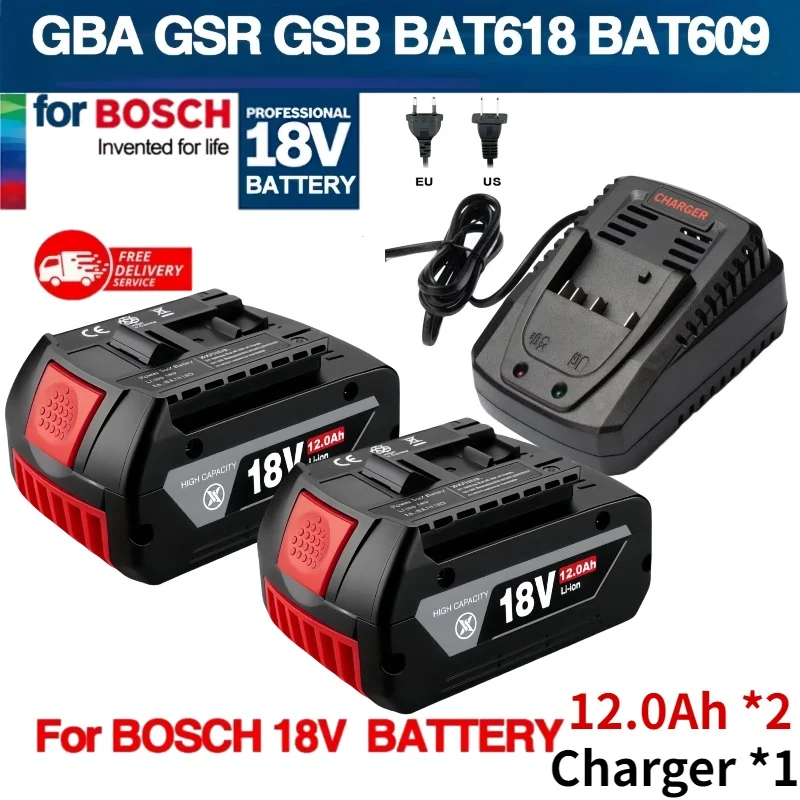 

18V 10.0Ah BatteryOriginal for Bosch 18V Professional⚡GBA GBH GSR GSB BAT618 BAT609 BAT620lithium ion Replacement Battery