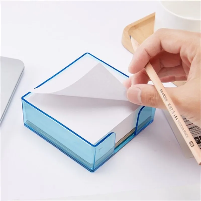 300pcs/box High Quality Memo Paper Notes with a Plastic Storage Box Office Stationery Supplies