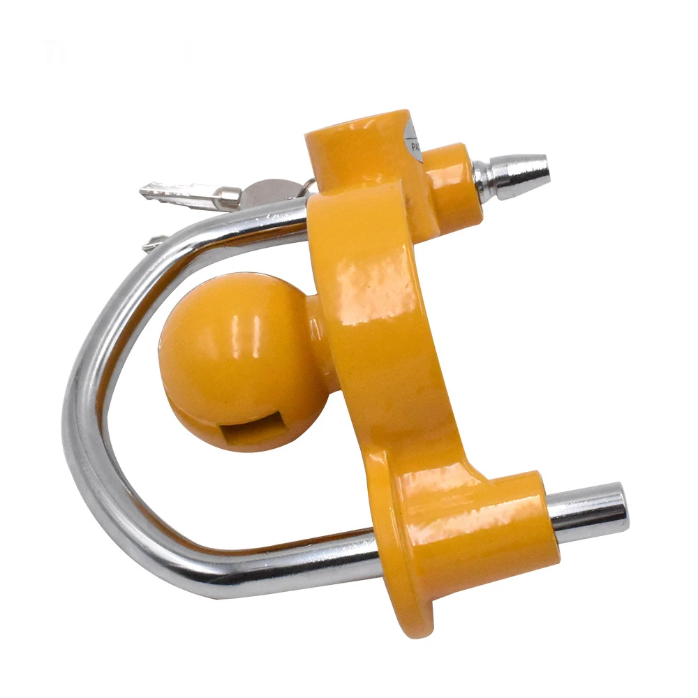 Anti Theft Yacht RV Lock U-Shaped Yellow Paint