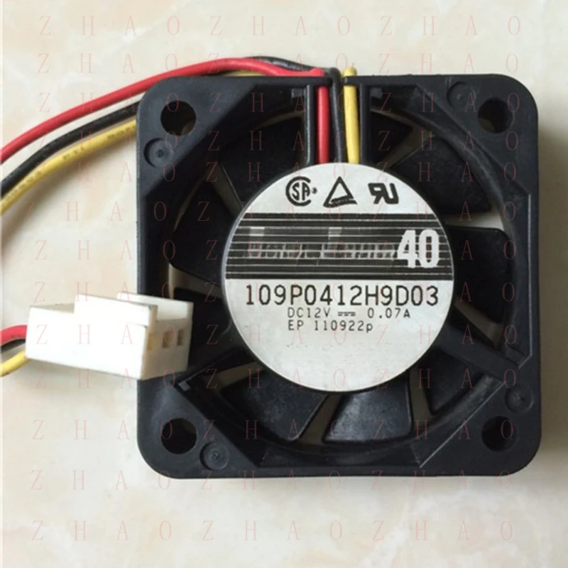 L+ 1PCS for San Ace 109P0412H9D03 40*40*10mm DC 12V 0.07A 3 Pin Chassis Cooling Fan