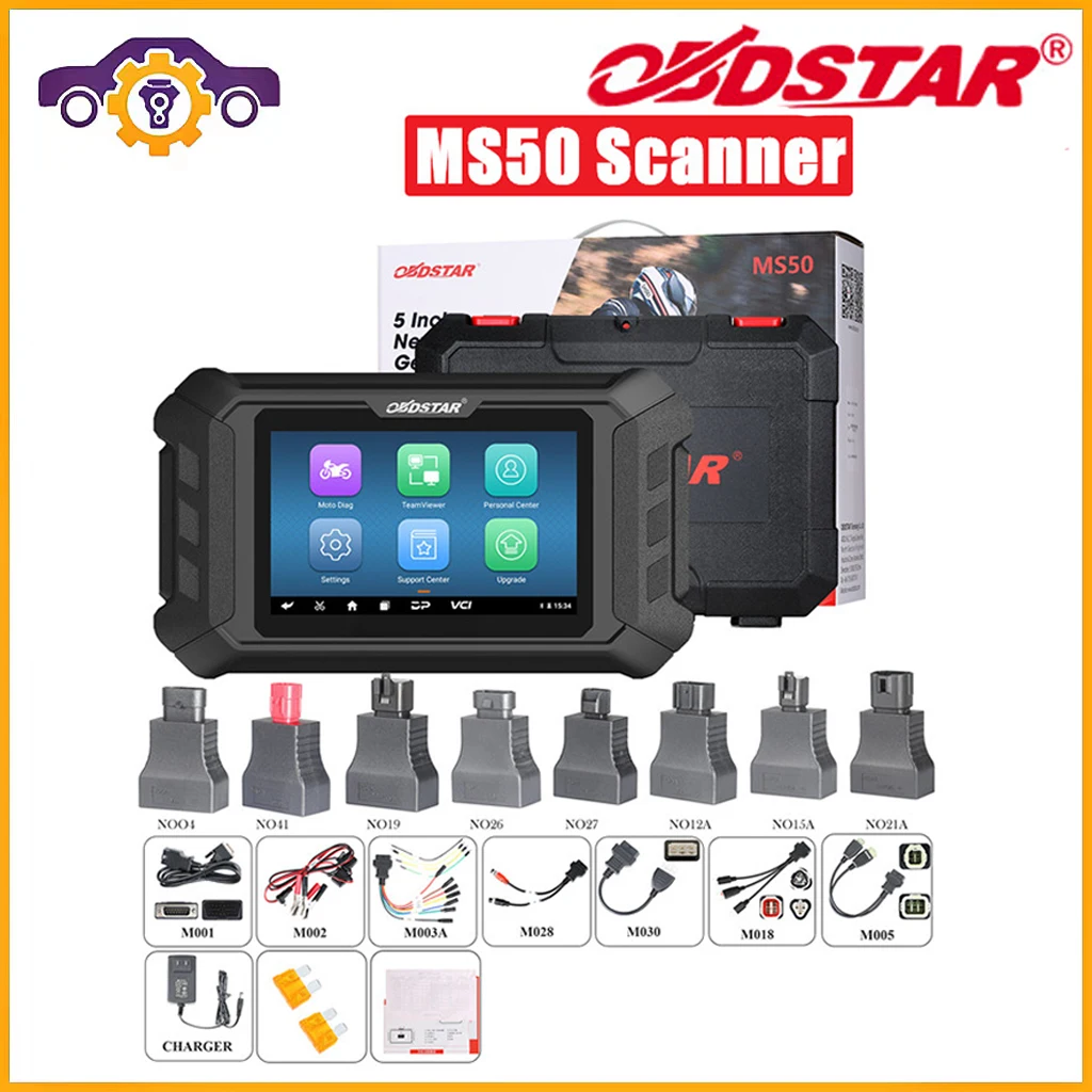 OBDSTAR MS50 Intelligent Motorcycle Diagnostic Tool Wi-Fi Connection with Automatic Scanning For H-onda/Ya-maha/P-GO/S-uzuki