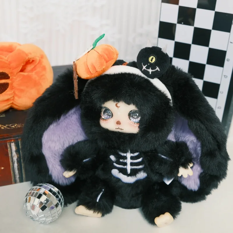 Lokiki Trick Or Treat Series Vinyl Gezicht Pluche Hangers Blind Box Halloween Limited Edition Poppen Speelgoed Decoratie Verrassingscadeau