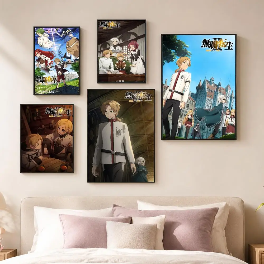 Anime M-Mushoku Tensei: Jobless Reincarnation Poster Vintage PP Paper Wall Art Home Decor Print for Bedroom Living Room