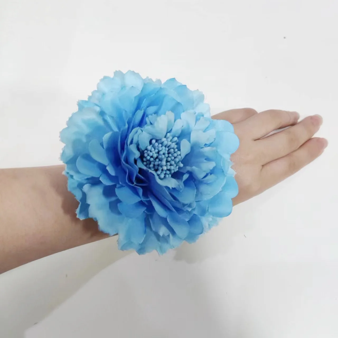 Bridal Wrist Corsage para casamento, Big Peony Wristband, Mão Flower Bracelet para dama de honra, Girls 'Jewelry, Party, Casamento Acessório, 11cm