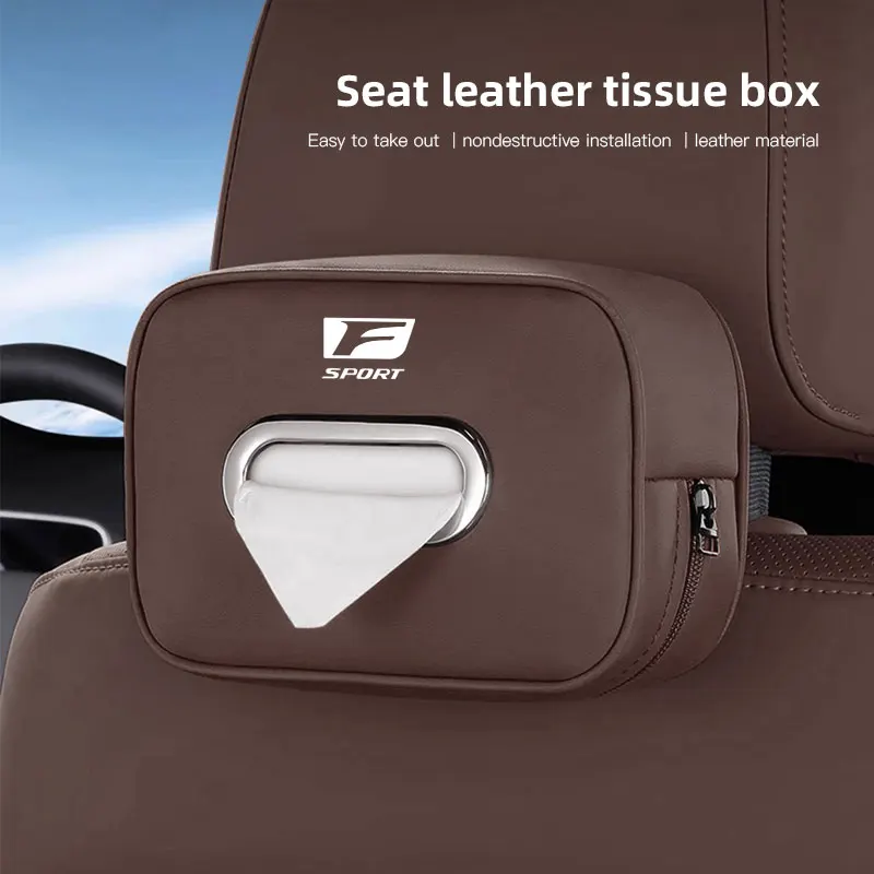 صندوق تخزين مناديل السيارة منظم ملحقات السيارات لكزس F SPORT ES RX NX LS UX LM LX GX IS300 RX350 LS500 LX600 NX260 CT200