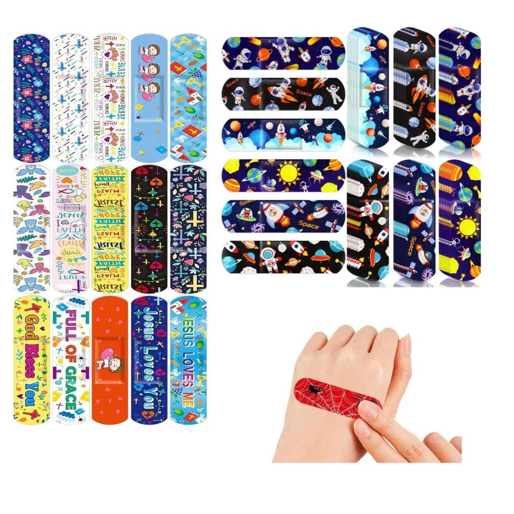 Nuevo caliente 30/50/100 Uds lindo dibujos animados niños vendajes adhesivo impermeable transpirable tirita pegatinas protección para niñas niños
