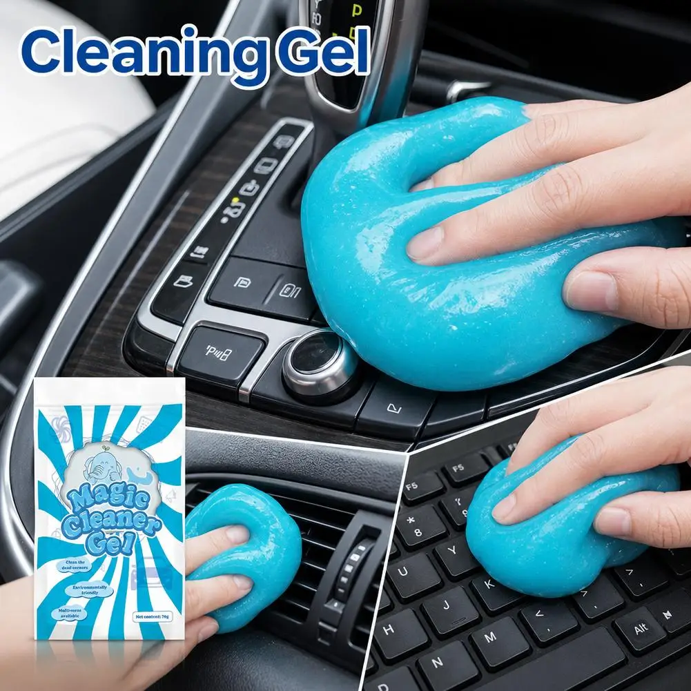 Image of Auto-Reinigungsgel Auto-Detailing-Knetmasse Tastatur-Staubentferner Wiederverwendbares Schleim-Lüftungsreinigungswerkzeug