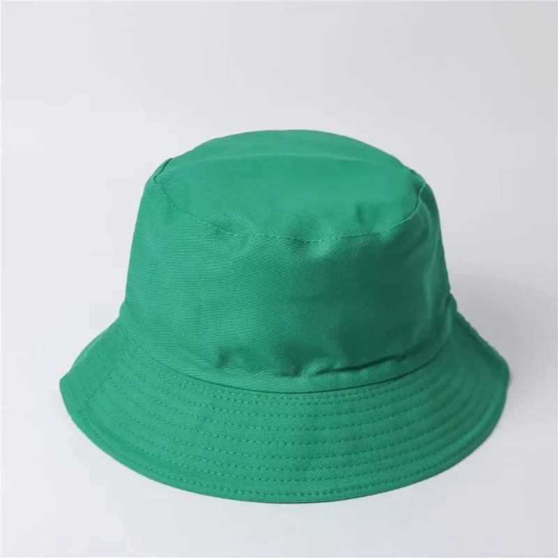 1Pcs Hot stamping Free Custom LOGO Bucket Hat Women Men Summer Fishing Hats Casual Fishermen Cap Brim K pop Hip Hop Sun Hat