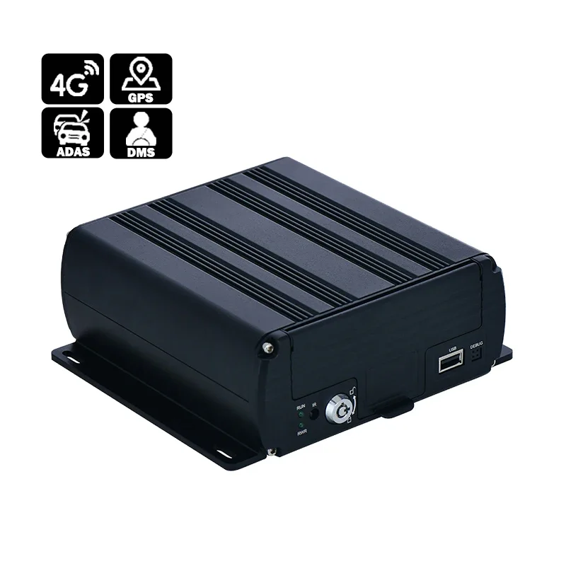8 Channel H264 G-Sensor Mobile Hybrid DVR AI DMS ADAS Optional With Free MDVR Client Software