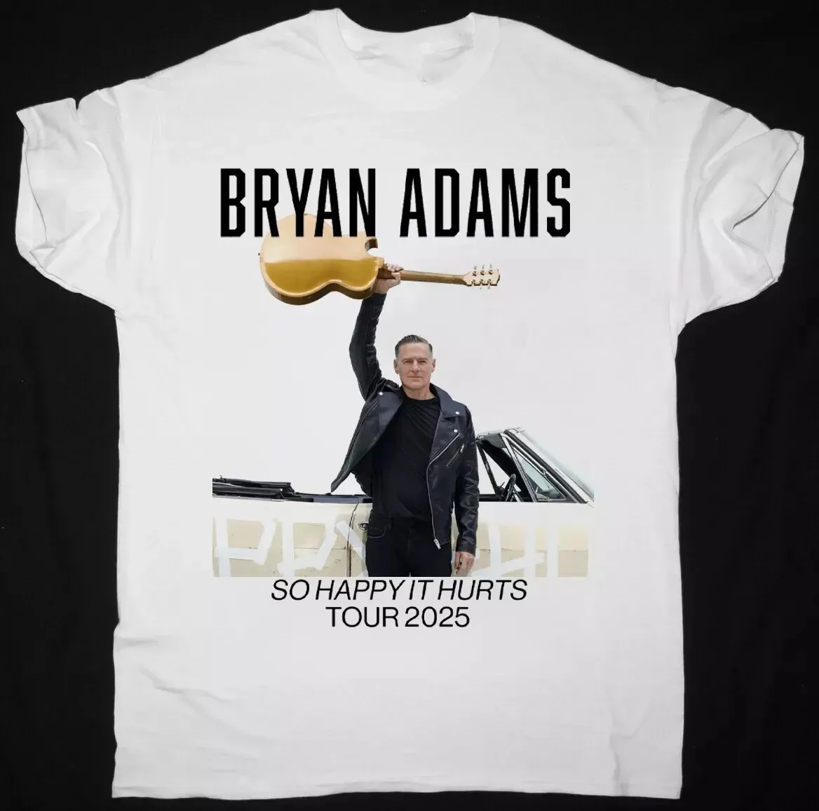 Bryan Adams 2025 Concert Tour White All Size Unisex T-Shirt Adults BL1089