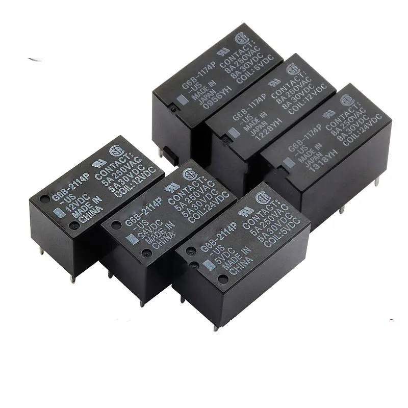 10pcs G6B-1114P 1174P 2214P 2114P-US-24VDC DC5V 12V original Relay