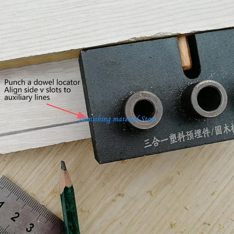 Y5GD Woodworking Doweling Jig Guide Locator Locator for Furniture Connecting