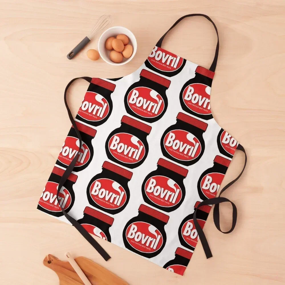 

Bovril Illustration Apron Kitchen Items For Home Customizable Woman Apron