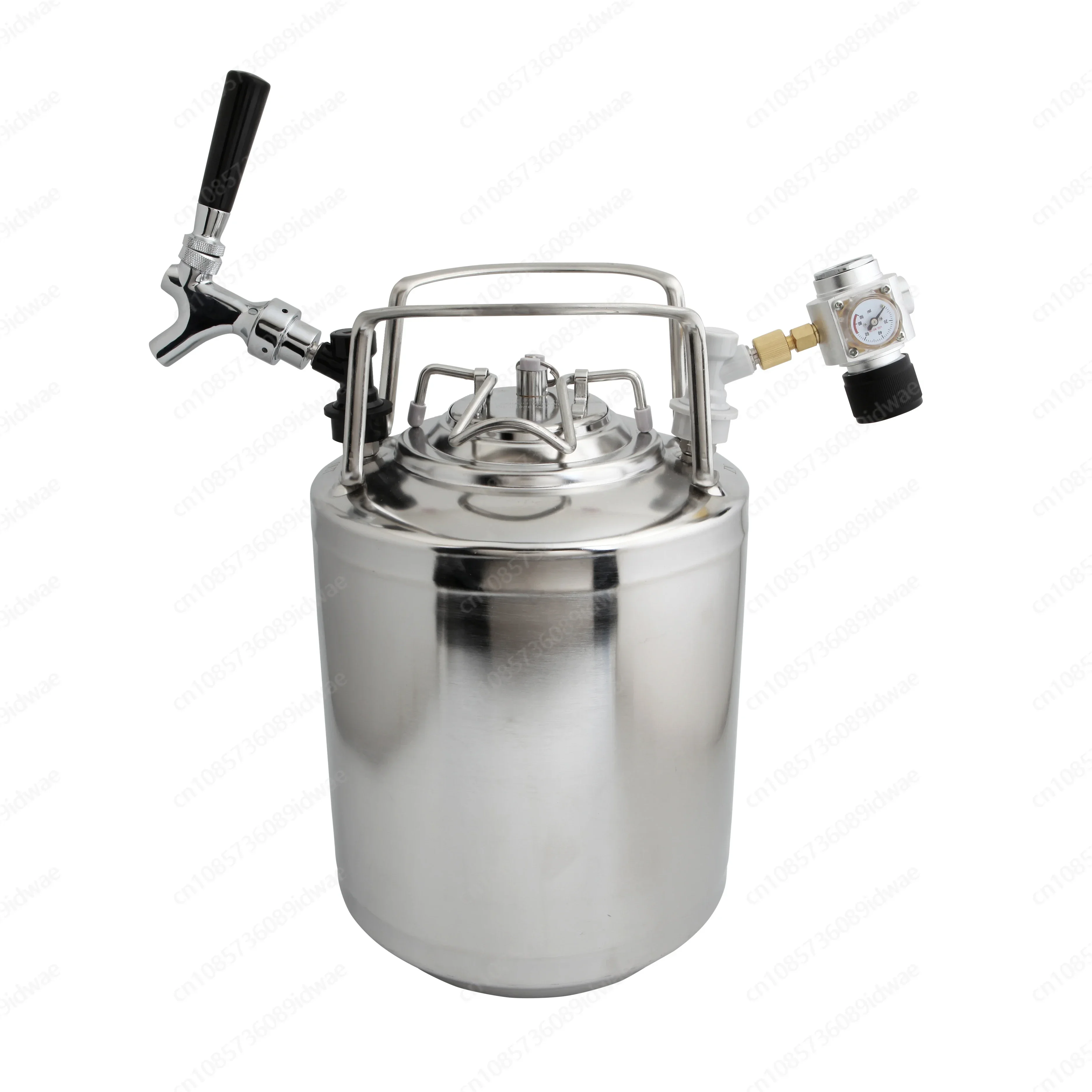 6L 304 stainless steel beer barrel, cola barrel, pressure-preserving fermented beer, keg barrel, syrup self-brewing barrel