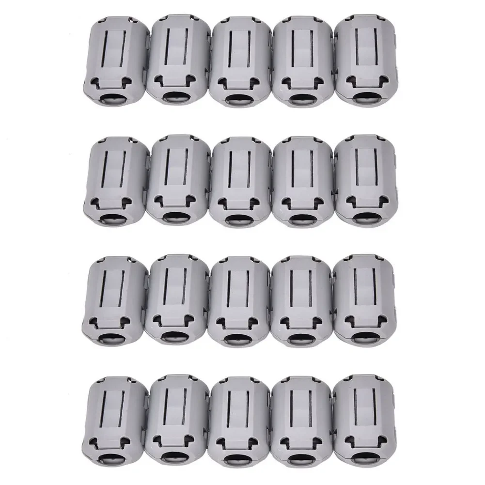 20 Pcs 5mm Ferrite Core Noise Suppressor Filter Ring Cable Clip On Wire  Anti-interference Magnetic Rings Cable Clamp