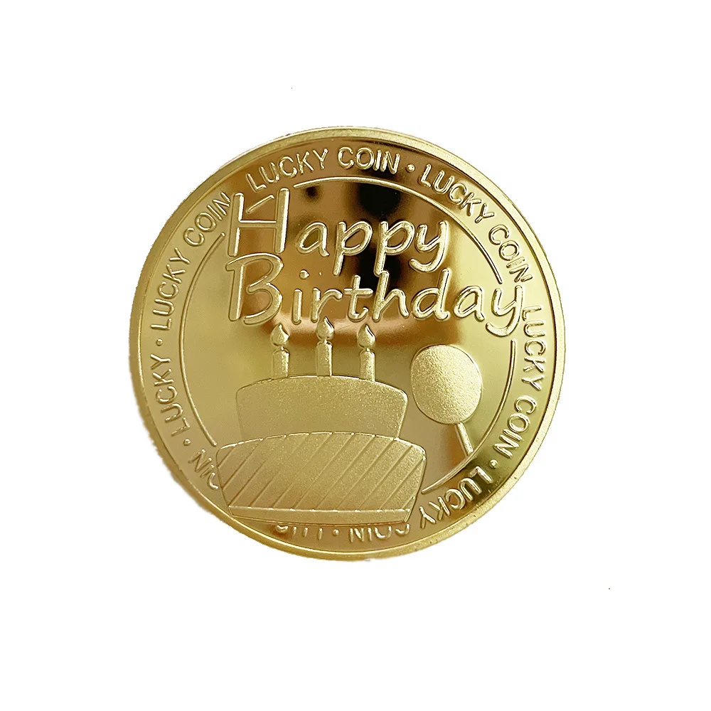 Commemorative Medal, Festival Celebration, Lucky Coin, Happy Birthday Commemoration