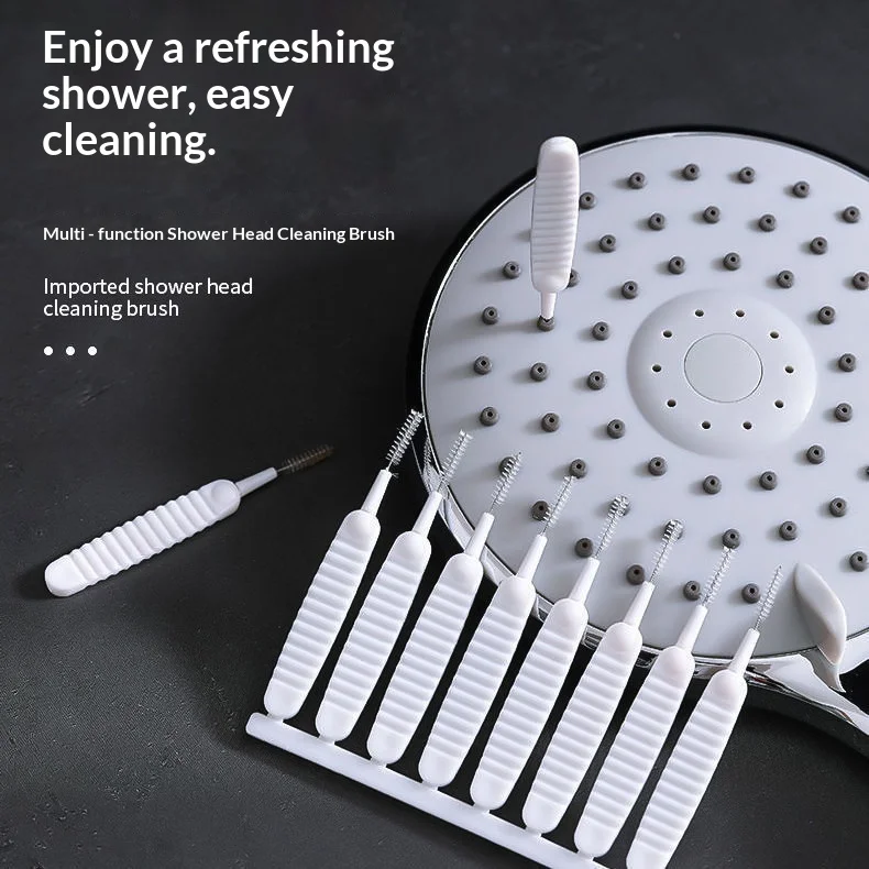 Tiny Nylon Shower Head Cleaner Brush Anti-block Limescale Remover Multifunctional Bathroom Gap Cleaning Tool