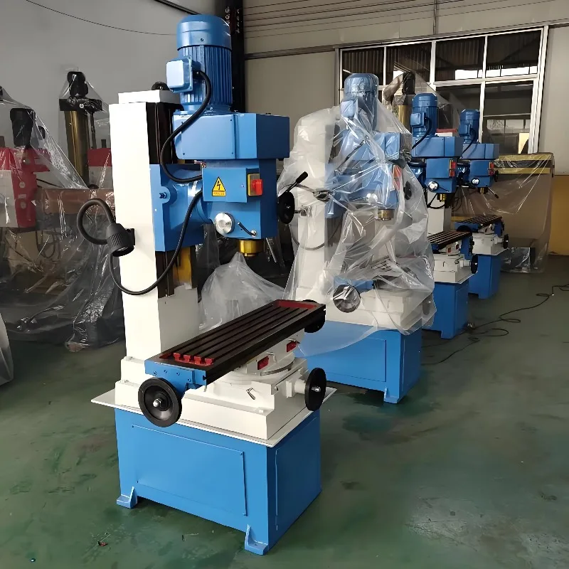 New 220V Zx50c 50mm Mill Drill Machine Automatic Vertical MT4 Spindle Taper Light Duty Gear Motor For Milling Manual Mill