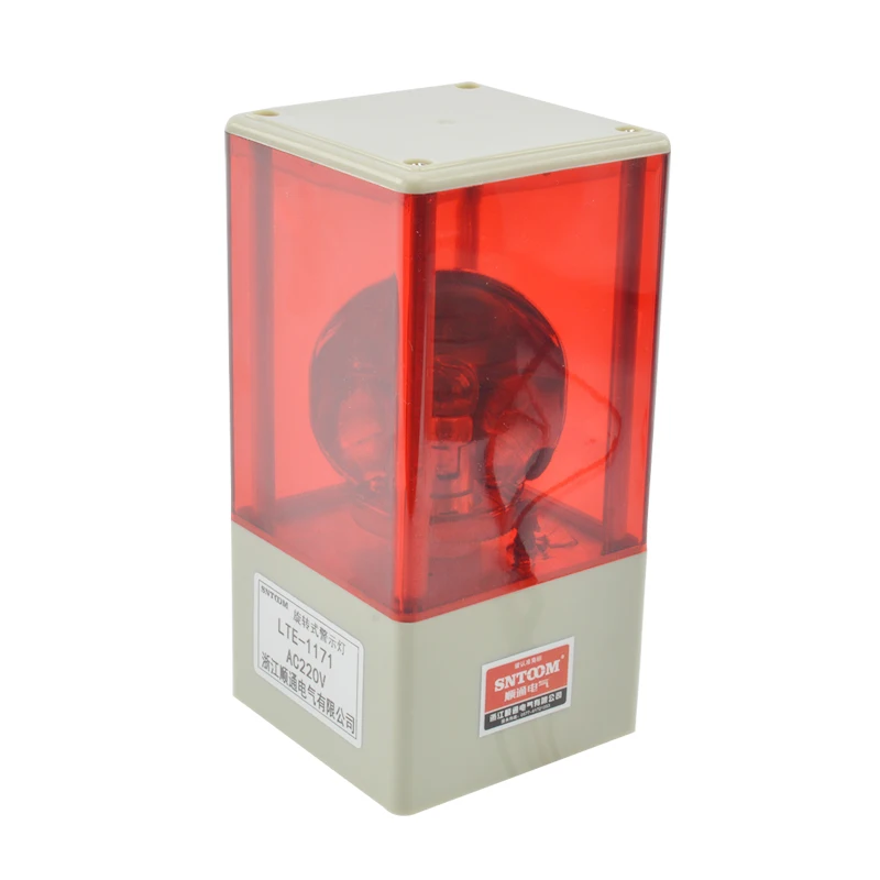 

220V/24V/12V Rotating Warning Light Flash Alarm Signal Sound and Light Bulb for Security Systems