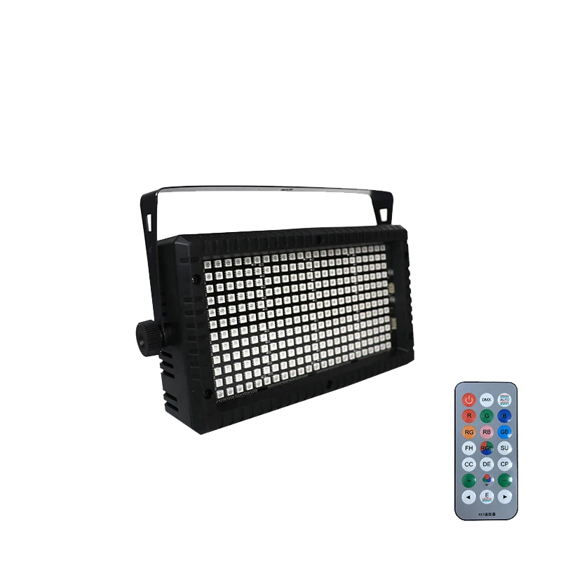 

New 288 LEDs 48 Segments Strobe Light with Wireless Remote DMX512 RGB Stage Flash Projector Disco Nightclub Party DJ Lights