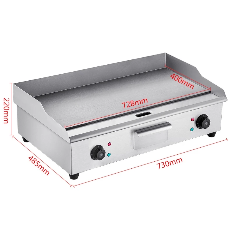 

Commercial electric grill, fried egg, squid, fried rice, steak machine, electric teppanyaki equipment, street stall