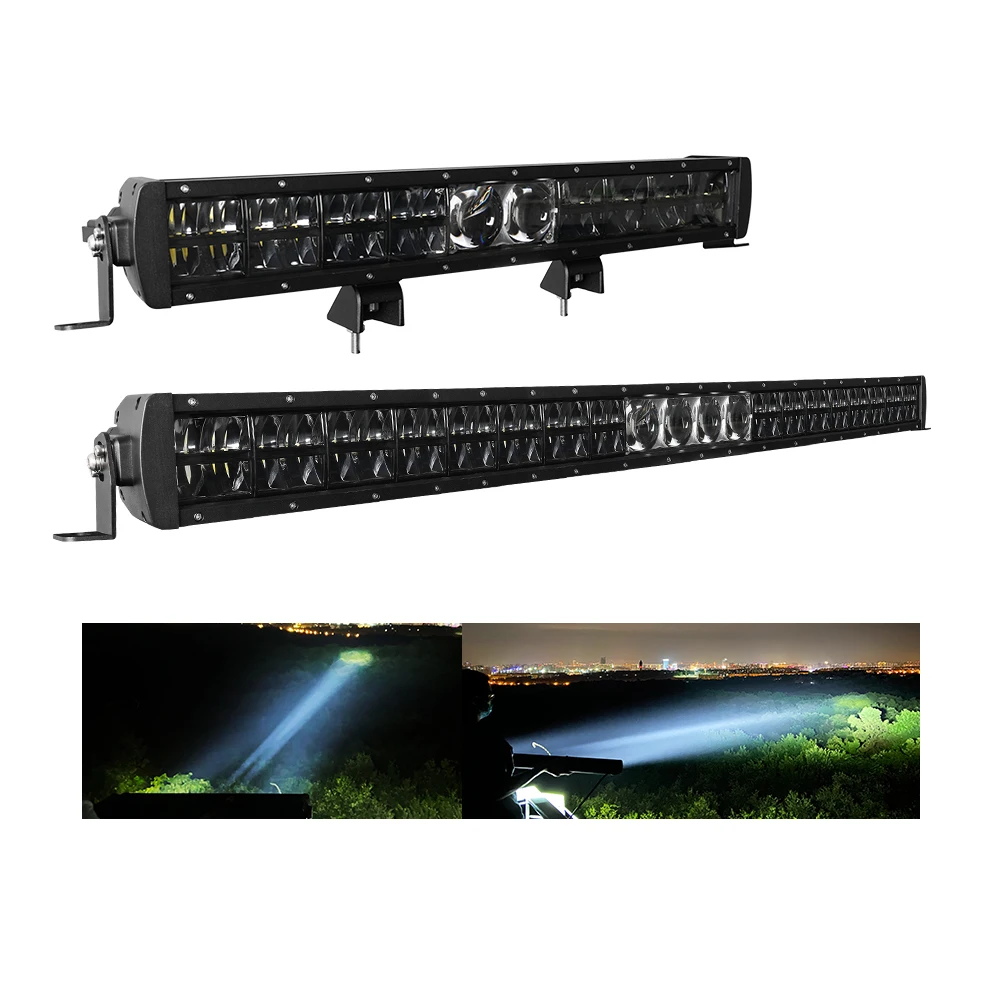 1Lux@1500M 22'' inch Laser Led bar light 12v 24v 200w led light bars off road lights 4x4 laser