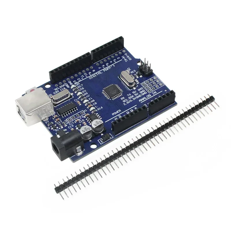 Conjunto de placa de desenvolvimento com chip SMD CH340G + Mega328P, cabo USB, 16Mhz para Arduino R3