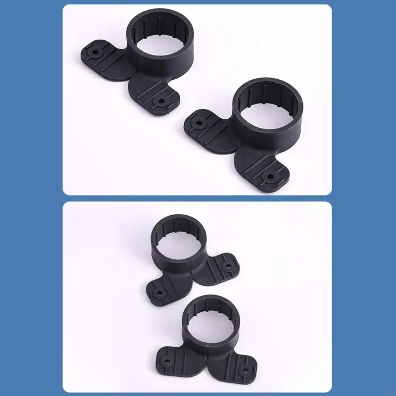 

50Pcs Suspension Pipe Clamps Butterfly Tubing Clamps 2 Hole Mount Strap Pipe Bracket Accessories Enduring