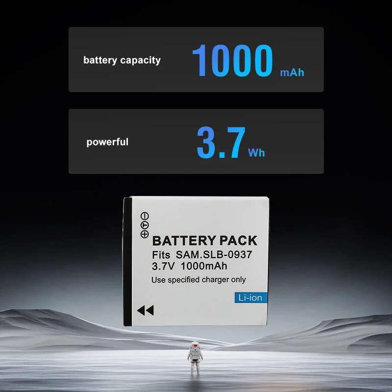 3.7v 1000mAh SLB-0937 SLB 0937 삼성 L730 L830 i8 NV33 NV4 용 충전식 디지털 카메라 배터리